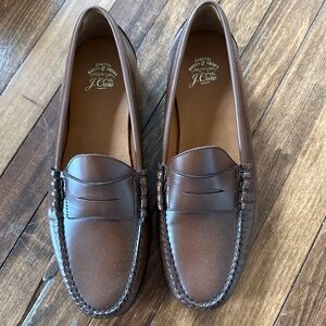 J. Crew Men's Brown Leather Loafers